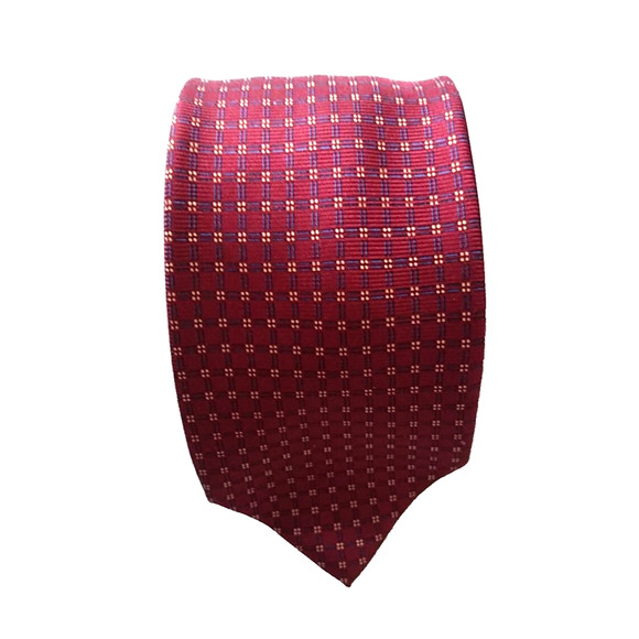 Battistoni for Barneys New York Other - BATTISTONI Barneys New York Men's 100% Silk Tie Burgundy Multi Made in Italy